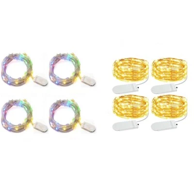 Fairy String Lights Battery Operated,3.3ft 20 LEDs Waterproof Flexible Copper  - Image 1 of 4
