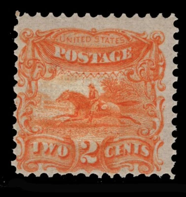 MOMEN: US STAMPS #113-E3f ESSAY DOUBLE GRILLED MINT OG NH LOT #85058* - Image 1 of 2