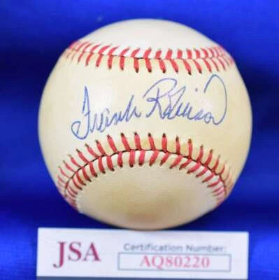 Frank Robinson JSA COA Autograph National League Feeney Signed Baseball - Image 1 of 2