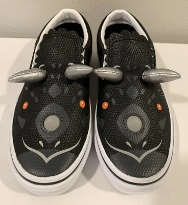 Vans Dinosaurio Negro Zapatillas Sin Cordones Niños Niños Niñas Talla US 2 UK 1.5 Nuevas Foto 1 de 4