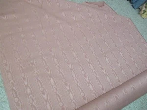Vintage heavy woven dusty pink Moire Upholstery Fabric material - Picture 1 of 4
