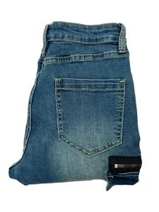 Pantalones de mezclilla acampanados con cremallera Hot Topic Destructed para mujer talla 9 30846353 - Imagen 1 de 7