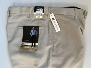 Croft/Barrow Para Hombres Bronceado Ajuste Cómodo Cintura Sin Arrugas Frente Liso 32X30 NUEVO - Imagen 1 de 6