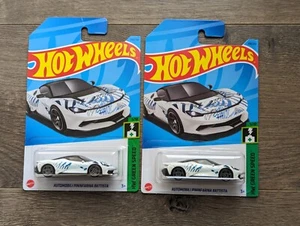 2023 Hot Wheels 108/250 HKK22 Pininfarina Battista HW Green Speed 5/10 TWO PACK - Picture 1 of 3