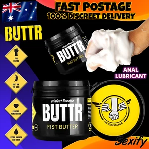 Fist Butter Lube Anal Fisting Butt Sex Long Lasting Cream Water Based Lubricant - Picture 1 of 16