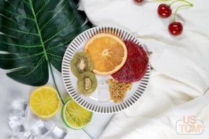 Mixed Fruit Flower Tea || RedDragonFruit-Tangerine-Kiwi-Osmanthus 3 Packs - Picture 1 of 7