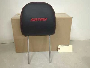 New OEM genuine Dodge "DAYTONA" Black Leather Seat Head Rest 2006-2010 Charger - Picture 1 of 8