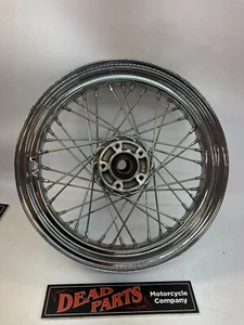 Harley Bonito OEM Doble Disco 16x3 Cromo Radios Llanta 1" Cojinete - Imagen 1 de 4