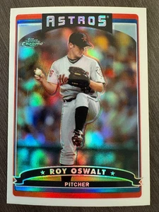 2006 Topps Chrome Roy Oswalt #81 rifrattore Houston Astros - Foto 1 di 2