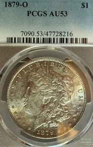 1879-O AU53 PCGS New Orleans Mint Morgan Silver Dollar - Picture 1 of 4