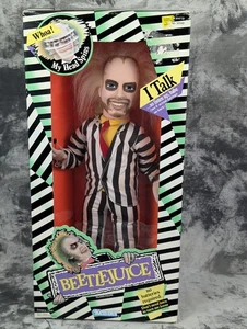 Beetlejuice Pull-String Talking Doll 1989 Kenner 16" New in Box Works Video Demo - Picture 1 of 24