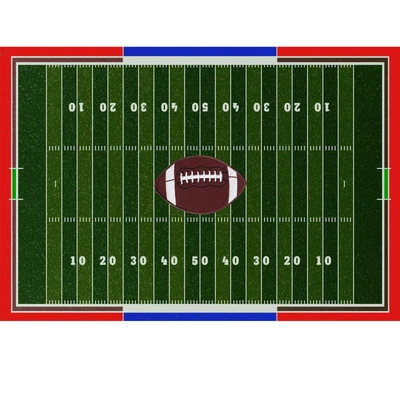 Kids Rug American Football Field Rug 5'x7' (Approx:4'11" X 6' 10") Non-Slip G... - Image 1 of 4