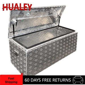 900x500x500mm Full Aluminium Rectangular Tool Box T Lock Trailer Truck Top Open - Picture 1 of 4