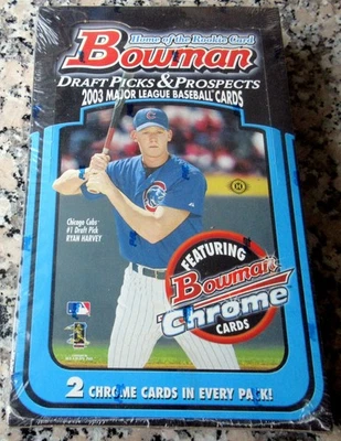 2003 Bowman Draft Picks Baseball NEW Factory Sealed Hobby Box 24 Packs Chrome $$ - Image 1 of 2