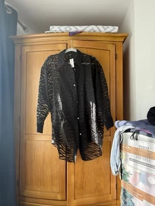 River Island Women’s Animal Print Sheer Brand New - Picture 1 of 5