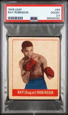 SUGAR RAY ROBINSON 1948 Leaf ROOKIE #64 PSA 2.5 - NEW PSA GRADE - Image 1 of 2
