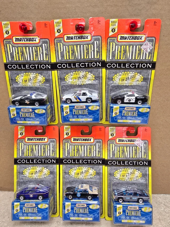 Matchbox Premiere Police Collection complete set of 6, Series 8 - Image 1 of 3