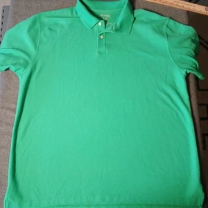 L.L. Camisa Bean Para Hombre XL Verde Kelly, Manga Corta, Botón - Imagen 1 de 10