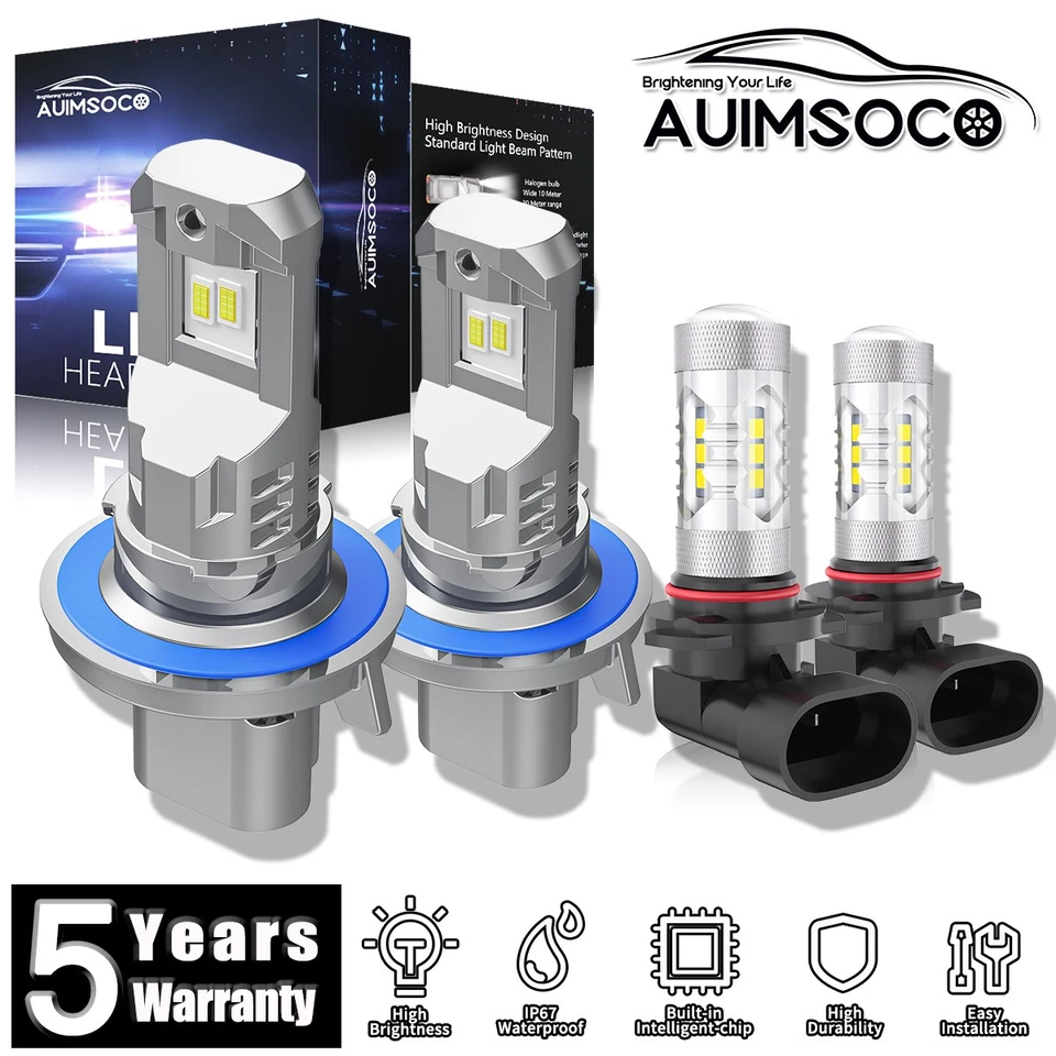 For Ford Explorer Sport Trac 2007-2010 LED Headlight Bulbs Hi/Lo Beam+Fog Light - Imagem 1 de 4