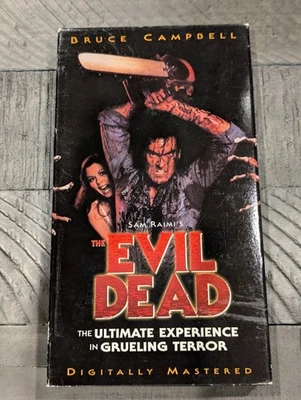 Evil Dead (1981) VHS Digitally Mastered Video Alternate Cover Art Bruce Campbell - Image 1 of 3