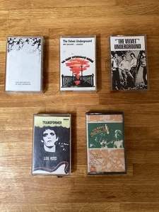 THE VELVET UNDERGROUND - LOU REED Cassette Tape X 5 White Light Art Gallery RARE - Picture 1 of 7