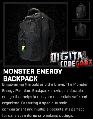 Monster Energy Mayhem Gear 2025 - Laptop / Travel / School / Trip Backpack