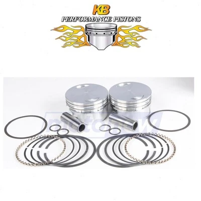 KB Cast Piston Set for 1999-2006 Harley Davidson FLHT Electra Glide pd Foto 1 de 4