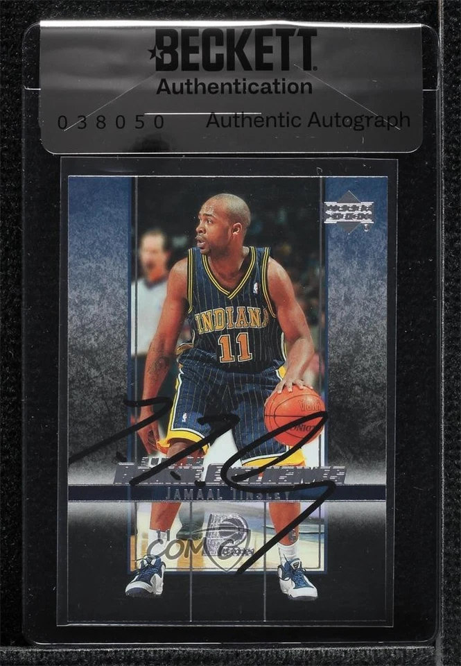 BAS 2003-04 Upper Deck Rookie Exclusives Jamaal Tinsley #36 Seal of Authenticity - Image 1 of 2