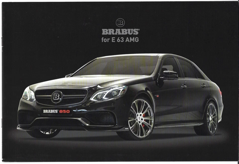 Folleto de ventas Brabus Mercedes-Benz E63 AMG 2014-2015 mercados alemanes y de exportación Foto 1 de 1
