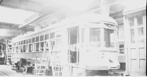 Q055 NEG/RP 1947 LEHIGH VALLEY TRANSIT TROLLEY CAR #934 FAIRVIEW ALLENTOWN PA - Picture 1 of 1