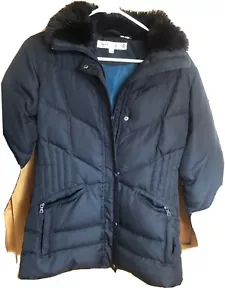 Larry Lavine Women's Full Zip Hooded Puffer Jacket, Black, Size XS - Picture 1 of 8
