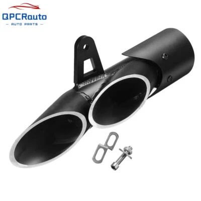 Motorcycle Dual Outlet Exhaust Muffler Tail Pipe For Yamaha YZF-R6 &Suzuki GSX-R - Image 1 of 4