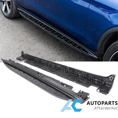 For 2016-2021 Mercedes GLC X253 Running Boards Side Step Nerf Bar Pair Black Foto 1 de 4