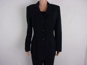 Le Suit 3-Button Suit Jacket SIZE: 12 BLACK/BLUE TINT - Picture 1 of 2