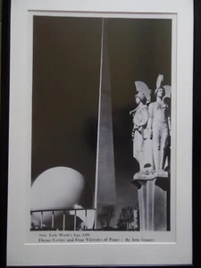 Feria Mundial de Nueva York Cuatro Victorias de la Paz John Gregory. Póster enmarcado. - Imagen 1 de 4