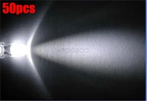 50Pcs F5 5Mm White Round Superbright Led Light Led Lamp ip - Picture 1 of 2
