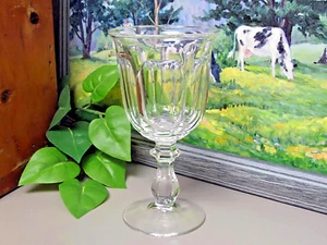 Heisey Colonial Clear Paneled Glass Water Goblet - Picture 1 of 5