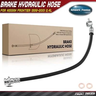 Manguera hidráulica freno delantero izquierdo Nissan Frontier 1998 1999 2000 2001 2,4 L Foto 1 de 4