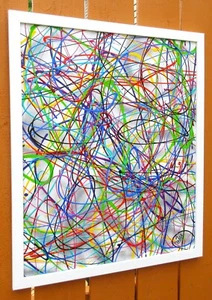 PINTURA ORIGINAL FIRMADA EXPRESIONISTA ABSTRACTA 20x24. BRADY 2024 - Imagen 1 de 9