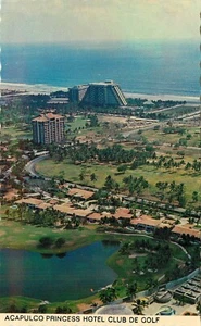 Postal Alcapulco Princess Hotel Golf Club México vista aérea - Imagen 1 de 2