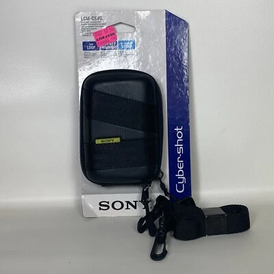 SONY LCMCSVG Soft Semi Hard Cyber Shot Camera Carrying Case LCM-CSVG Strap NOS - Image 1 of 4