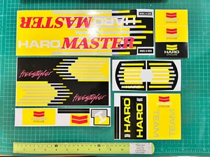 Haro master 88 black yellow bmx sticker decals - Picture 1 of 3