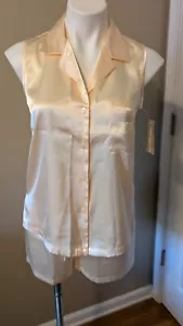 JONES NEW YORK Women's YELLOW 2 Pc Pajama Set Sleeveless Top w/Shorts Small NWT - Picture 1 of 20