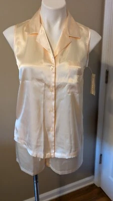 JONES NEW YORK Women's YELLOW 2 Pc Pajama Set Sleeveless Top w/Shorts Small NWT - Image 1 of 4