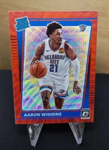 2021-22 Donruss Optic #191 -Aaron Wiggins - Rookie Red Wave - OKC Thunder - Bild 1 von 2