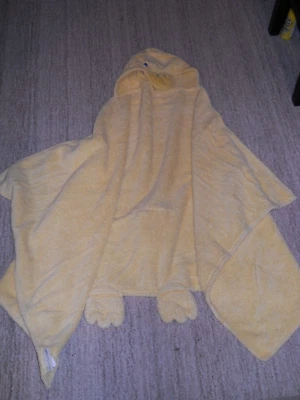 Pottery Barn Kids Hooded Towel 26" x 54" Cotton Yellow Duck - Image 1 of 2