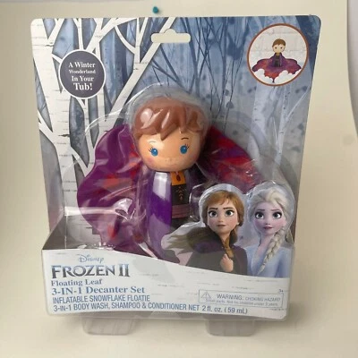 Disney Frozen II Hoja Flotante 3 en 1 Jabón Corporal Champú Decantador Set, 2floz ANNA Foto 1 de 4