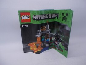 Lego Minecraft 21113 The Cave Adventure Instruction Manual Only Used