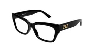 Balenciaga BB0274O 001 Eyeglasses WOMEN's BLACK Full CAT Eye shape 55MM - Picture 1 of 5