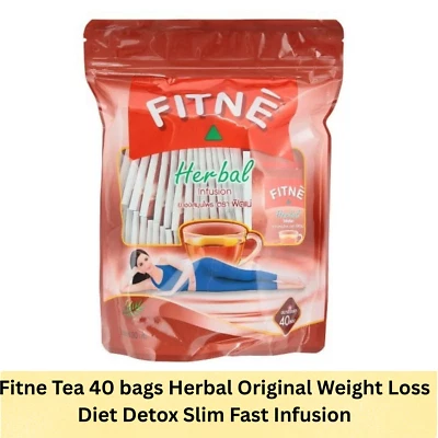 FITNE Herbal Tea Natural Herb 40 Tea Bags Original Blend Caffeine Free - Image 1 of 4